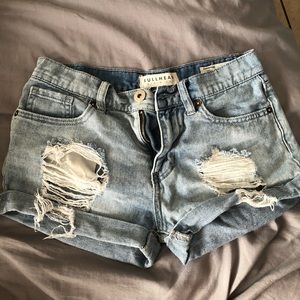 Denim shorts